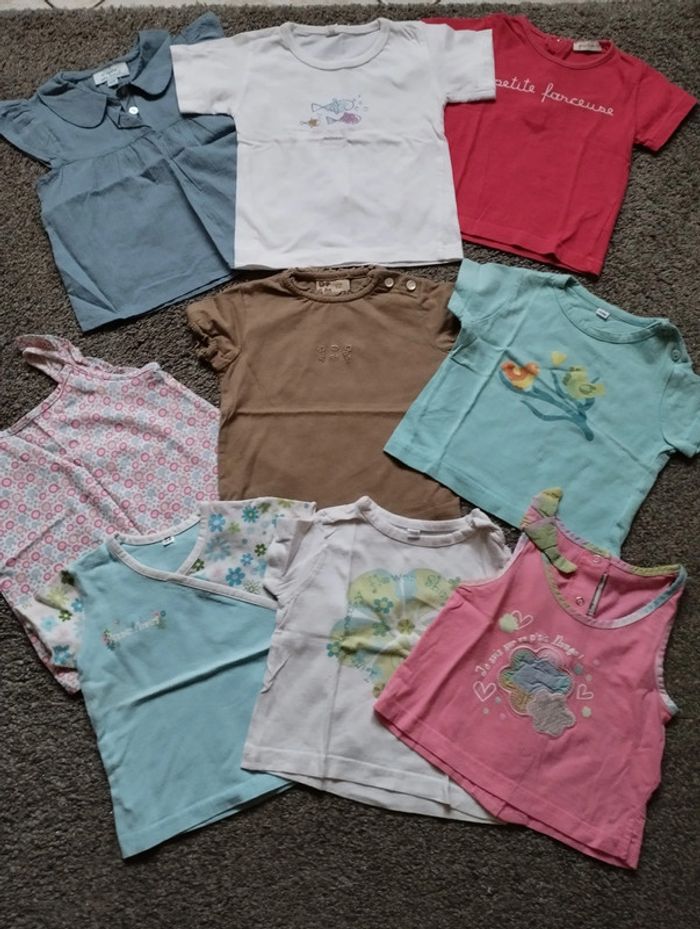 Lot t shirts 12 mois - photo numéro 2