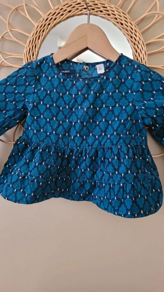 Blouse fille Okaïdi 3 ans excellent état - photo numéro 4