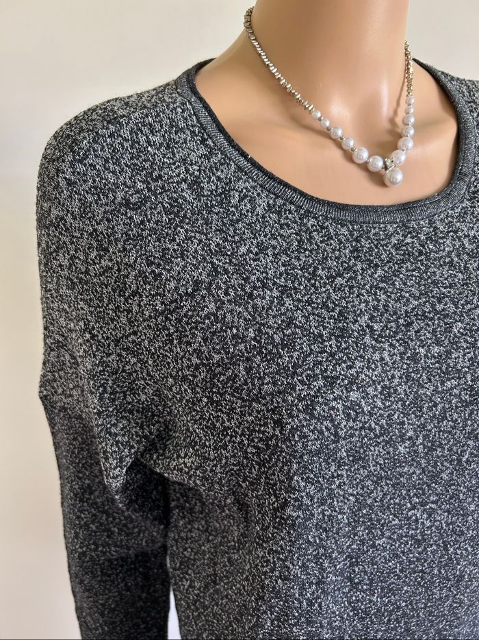 Pull noir et argenté pailleté Only taille L jamais porté - photo numéro 4