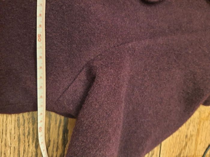 Manteau bordeaux Cristel fr 42 en 70%laine - photo numéro 16