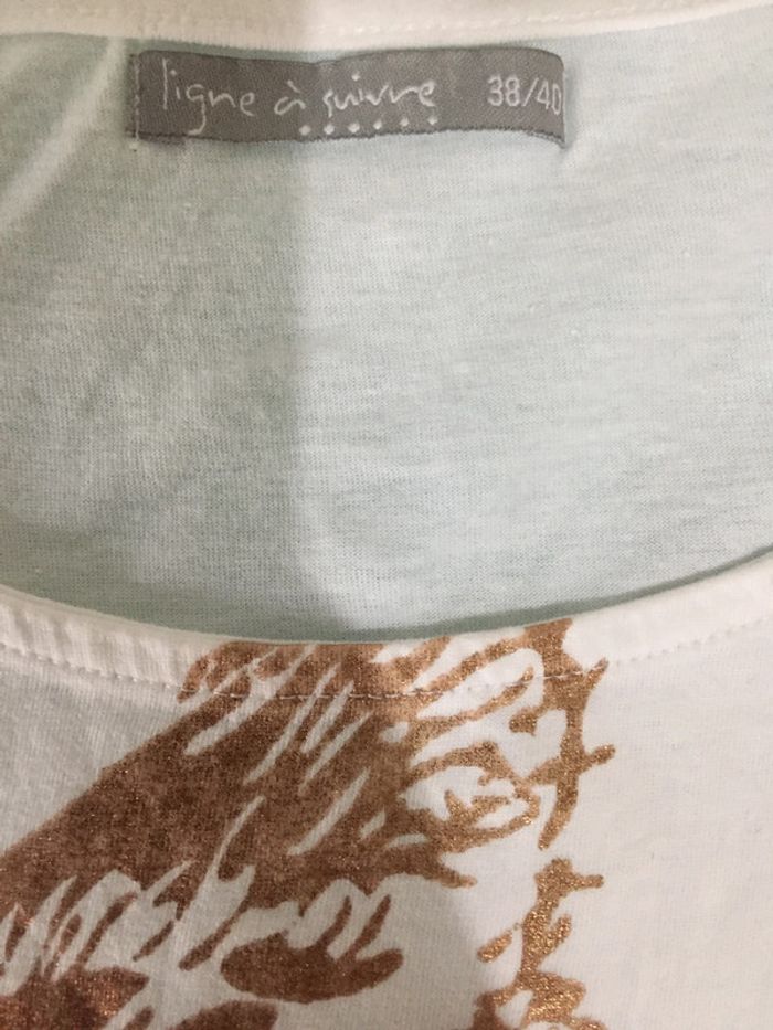 haut blanc motif tigre - photo numéro 2