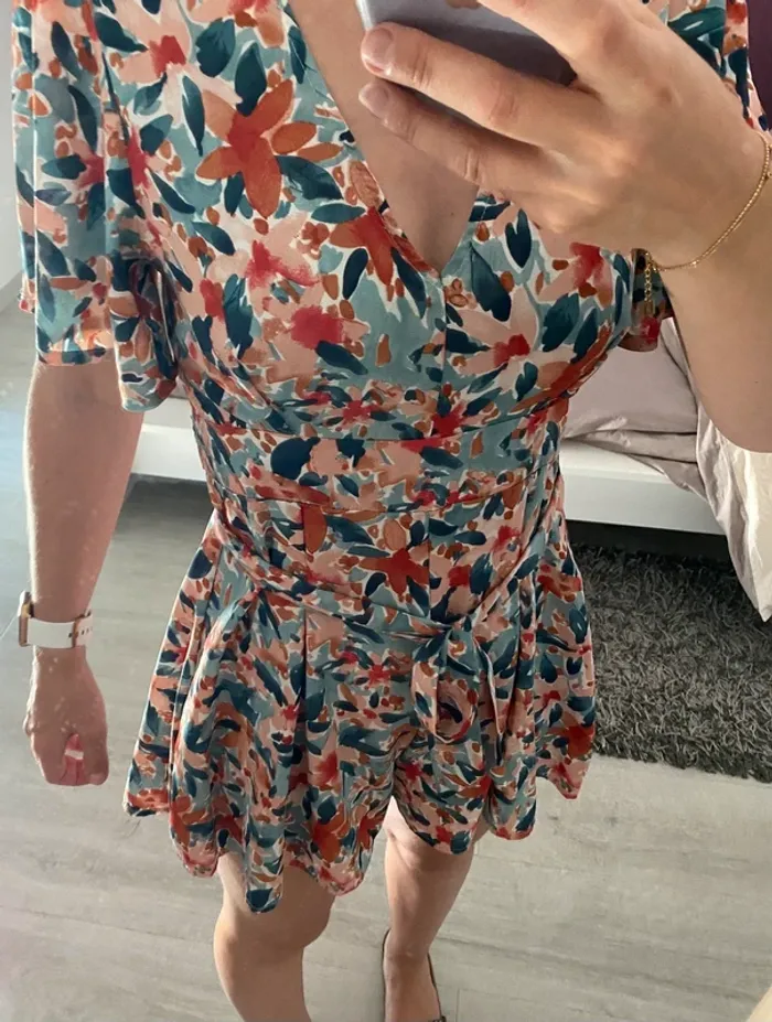 Combishort fleurie taille S - photo numéro 3