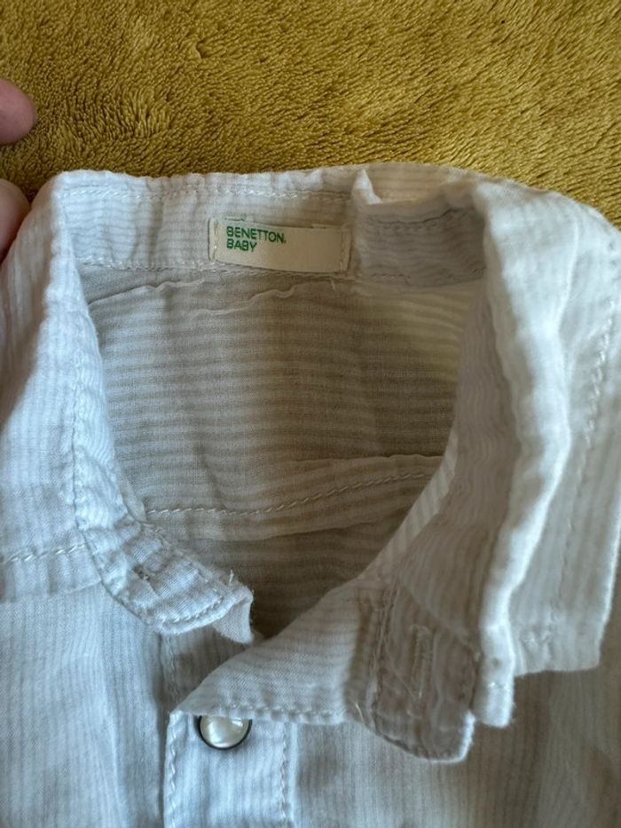 Chemise bébé légère confort benetton - photo numéro 3