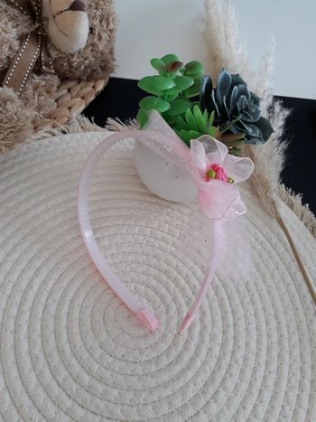 Serre tête enfant rose💞🌿