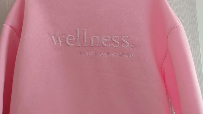 Sweatshirt Oversize rose à broderie Shein - photo numéro 4