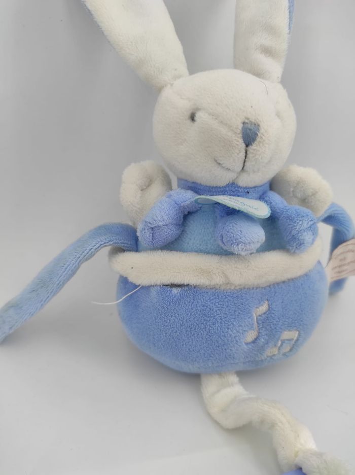 Doudou Musical Lapin bleu Doudou et compagnie - photo numéro 4
