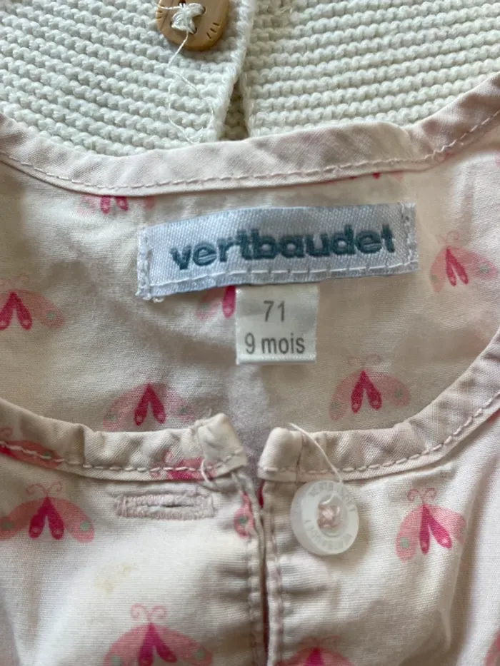 Lot gilet + blouse bébé fille - photo numéro 3
