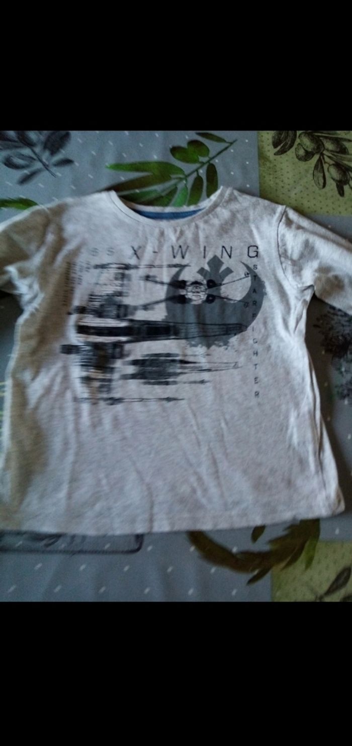 T shirt manche longue 5/6A star wars