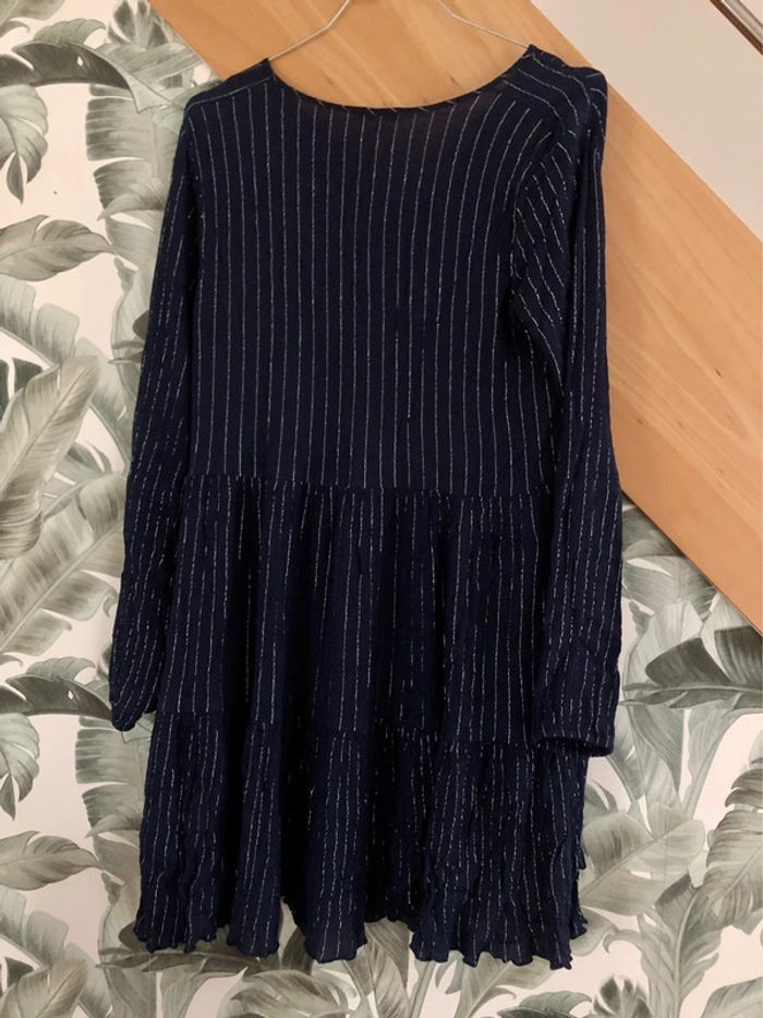 Robe courte ou tunique bleue et argentée Best Mountain - photo numéro 4