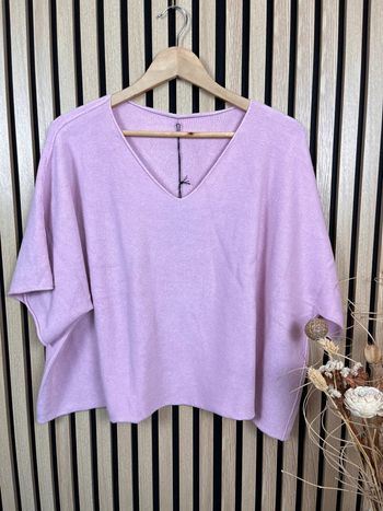 Pull rose clair