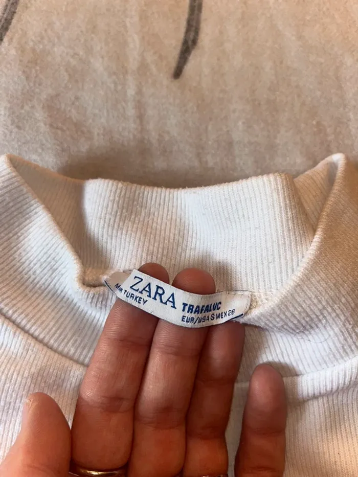 Teeshirt blanc Zara - photo numéro 2