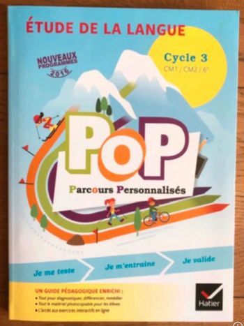 POP - Etude de la langue CM1- CM2-6ème - Cycle 3 - Livre de l’élève avec extrait guide + matériel