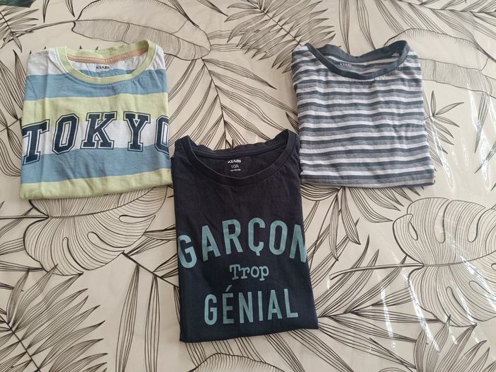 Lot tee-shirt manches courtes garçon