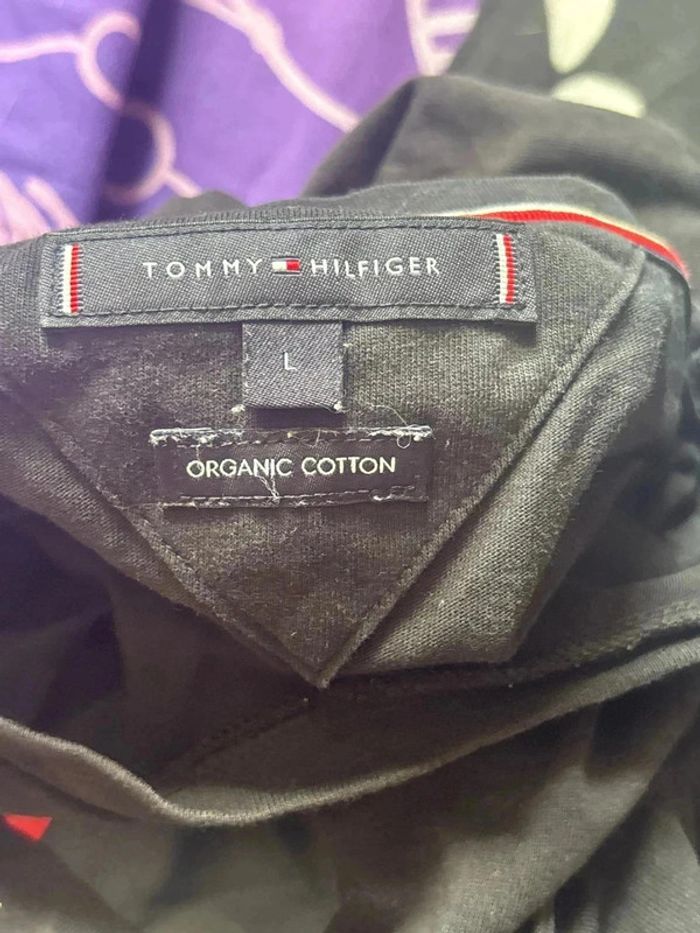 T shirt avec logo imprimer taille 40 marque tommy hilfiger - photo numéro 3