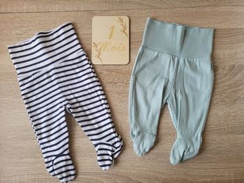 Lot de 2 leggings kiabi 1 mois 52-55 cm