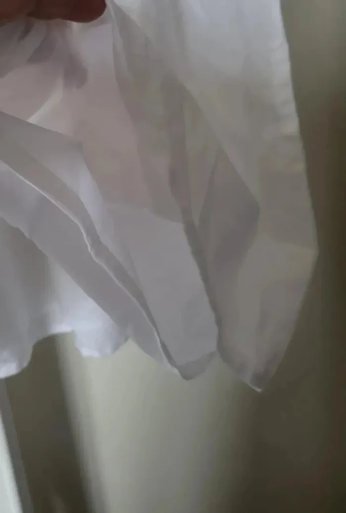Robe neuve Benetton lin et coton blanche 10a 11a - photo numéro 10