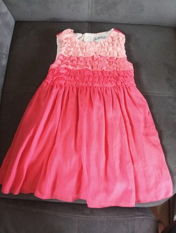 Robe de fête soirée anniversaire mariage Noël tulle Fille 7 ans Mayoral