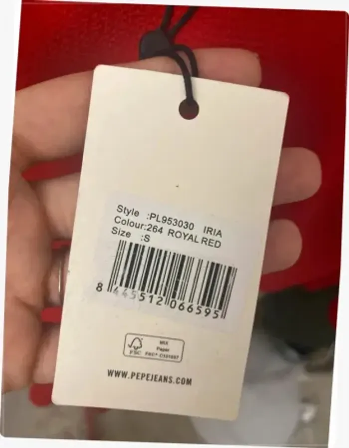 Robe rouge volant Pepe Jeans - photo numéro 7