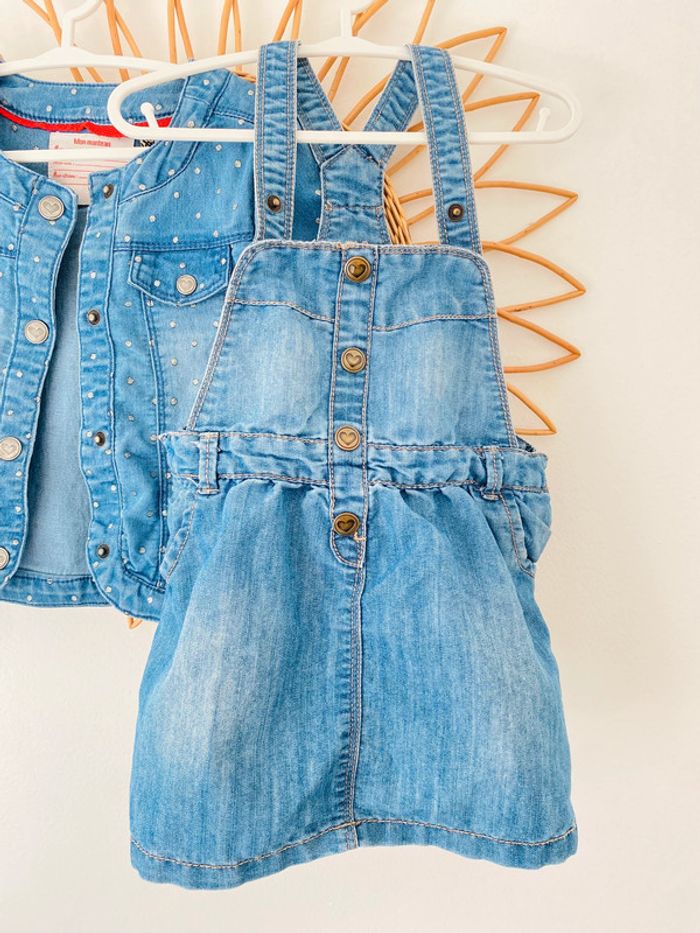 Ensemble robe & veste en jean 86 cm Tape à l’Oeil - photo numéro 2