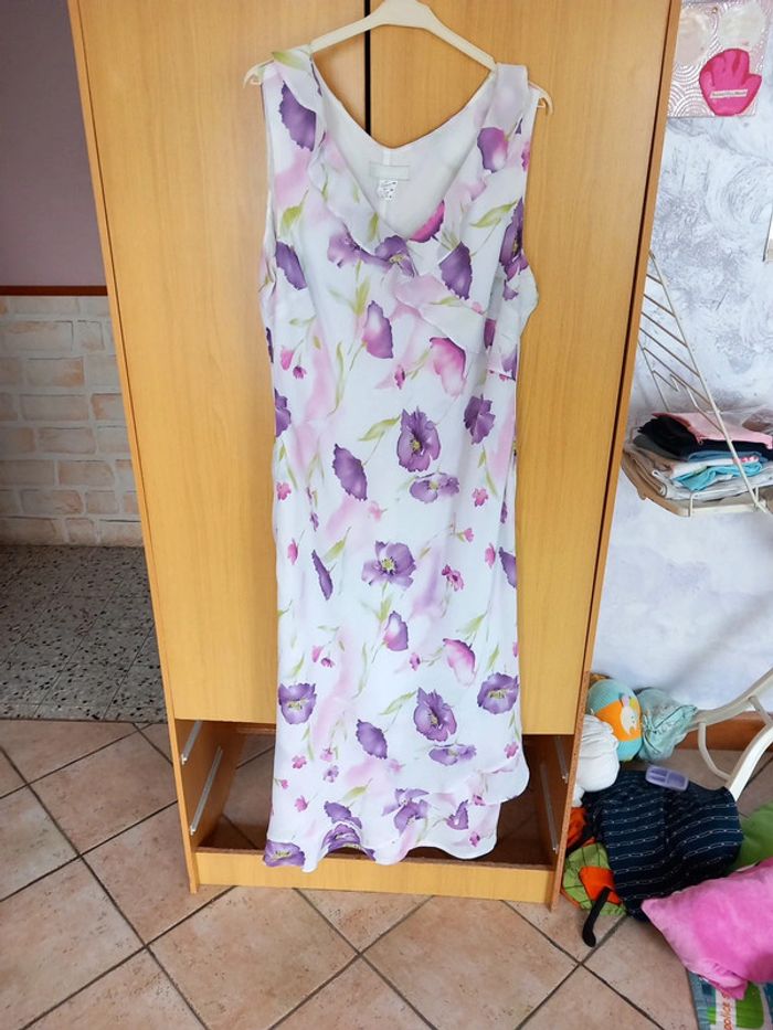 👵robe + chemise mousseline polyester T48 la redoute - photo numéro 2