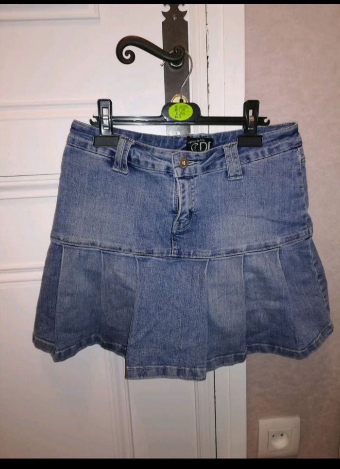 Jupe short en jean