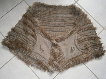 Gilet sans manches marron Taille Unique