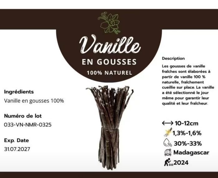 Lot de 10 gousses de vanille de Madagascar - photo numéro 4