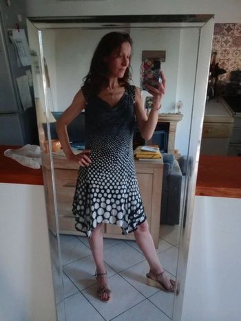 Robe 46 noire et greige breal c75