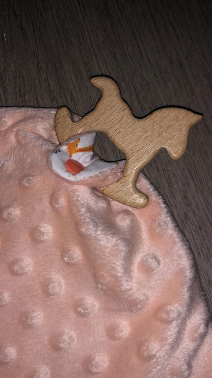 Doudou plat jouet en bois - photo numéro 2