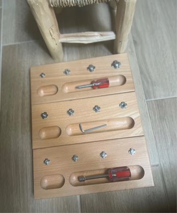 Activité bois Montessori