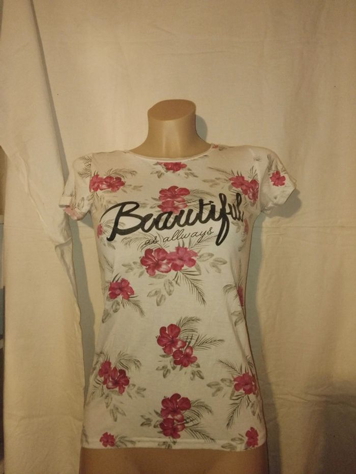 T-shirt fleuri