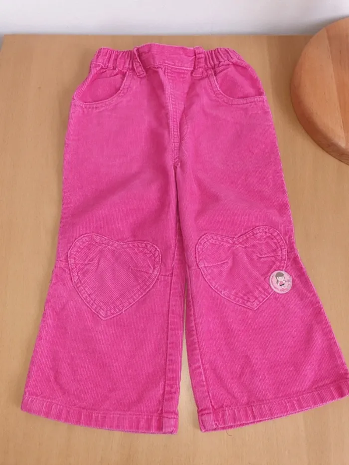 Pantalon en velours taille élastique 18 mois