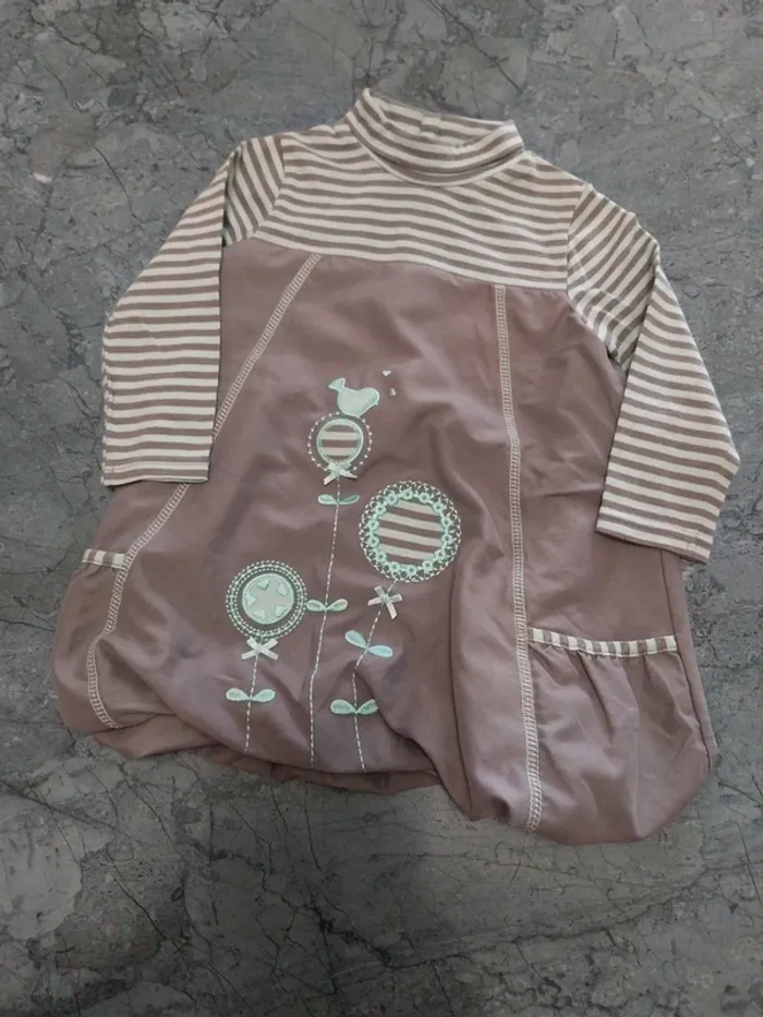 Ensemble 3 pièces robe 12 mois - photo numéro 2