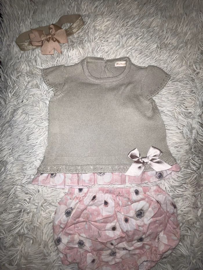 Ensemble Lola palacios 12 mois fleurs