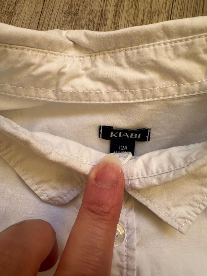 Chemise manche courte blanche 12 ans kiabi garçon - photo numéro 4