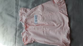 Robe d'été rayée rose et blanc