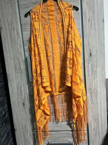 Paréo  moutarde femme robe  de  plage