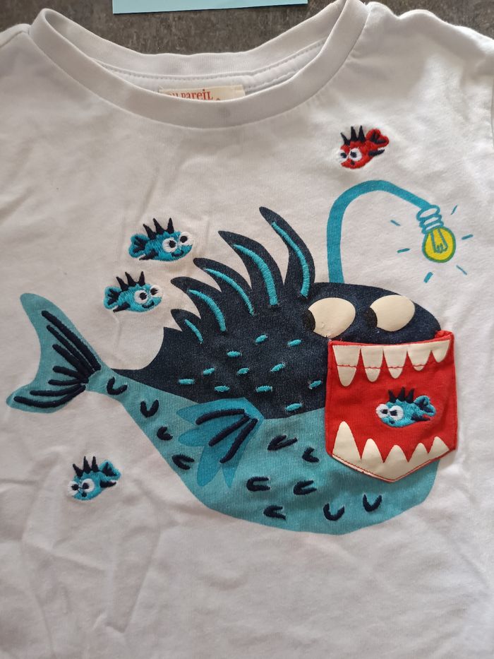 T-shirt poisson 5 ans - photo numéro 2