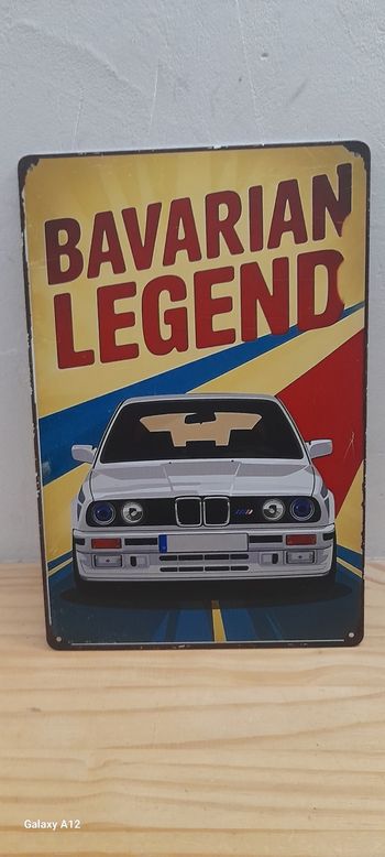 Plaque métallique bmw e30