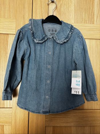 Chemise en jean col Claudine Primark t.3-4ans