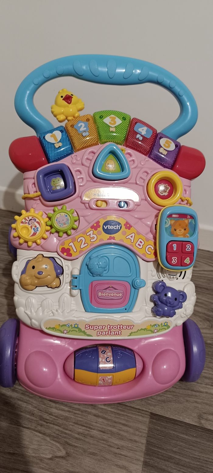 Trotteur VTech rose - photo numéro 3