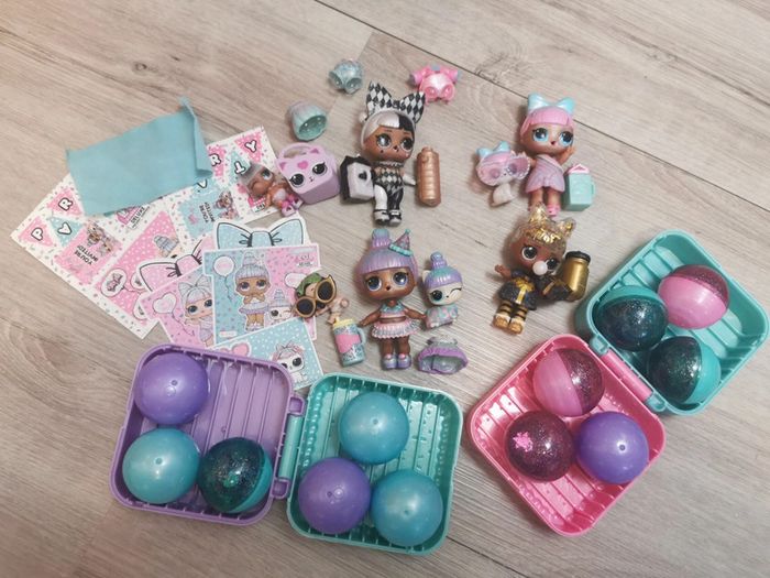Lot 4 poupées LOL + 2 bébés LOL