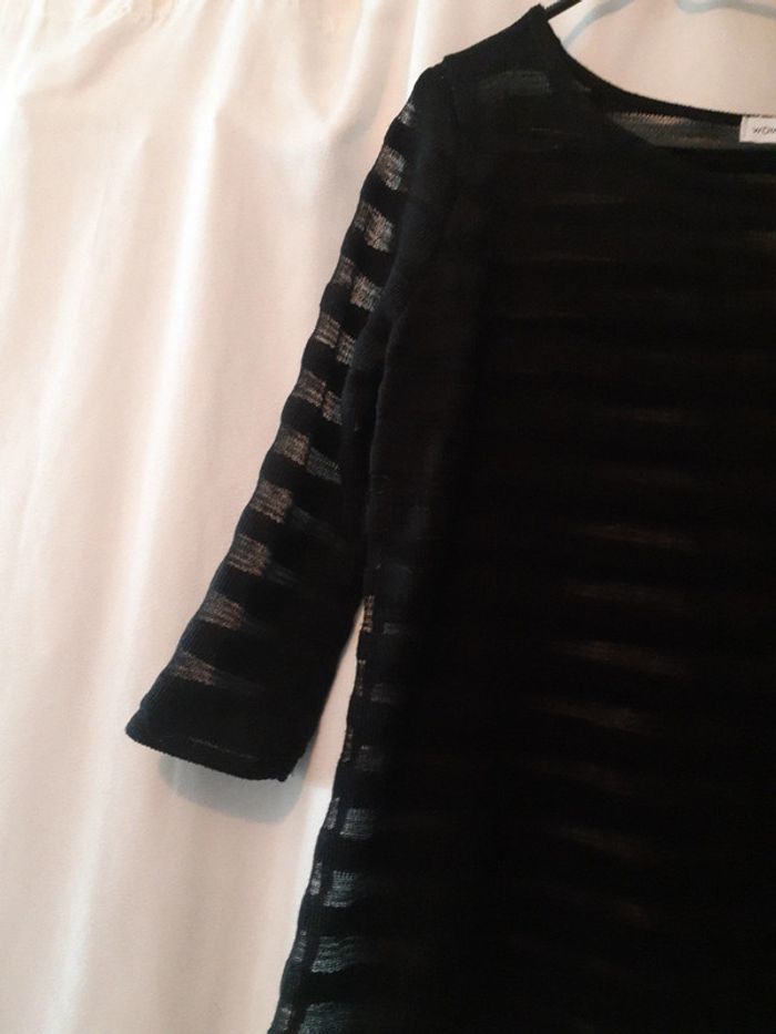 Pull fin rayures transparentes women only - photo numéro 3