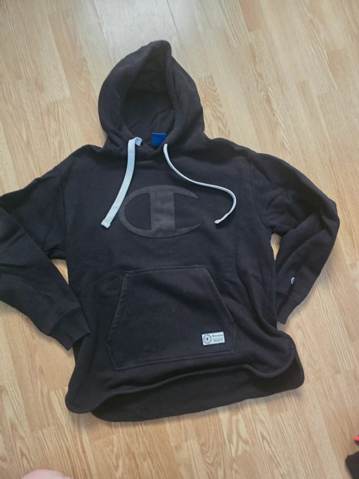 Sweat Vintage Champion Rochester Noir - Taille S Oversize