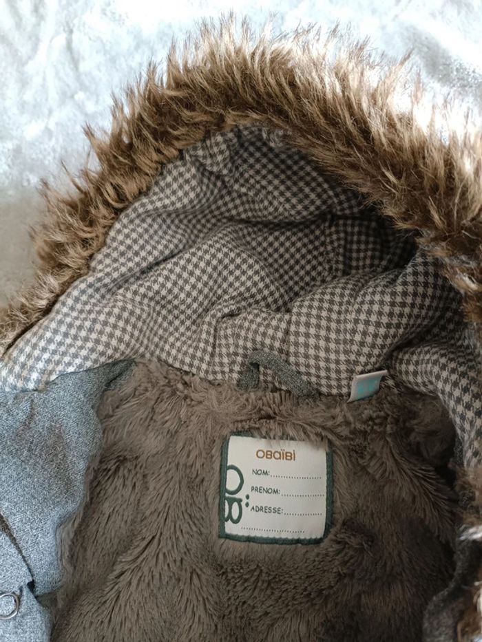 Gros manteau d'hiver à capuche fourré - photo numéro 7