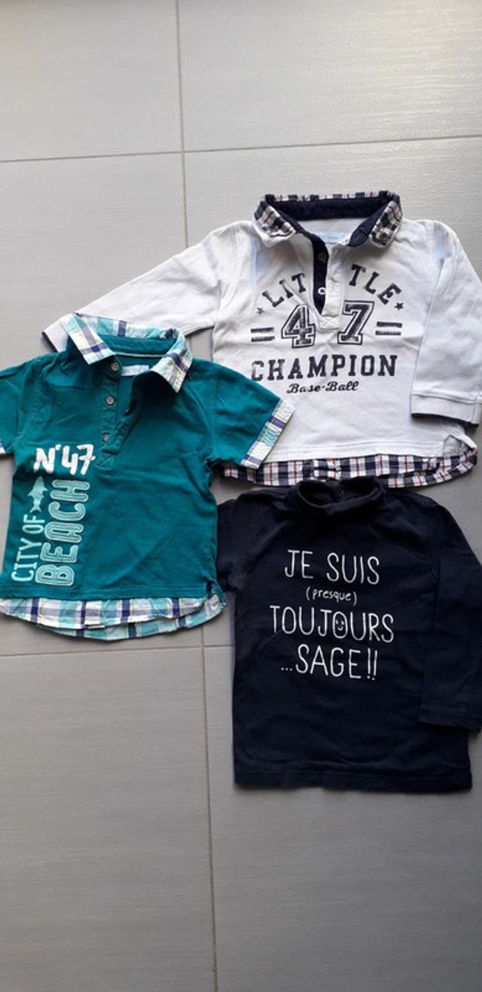 Lot de 3 hauts garçon