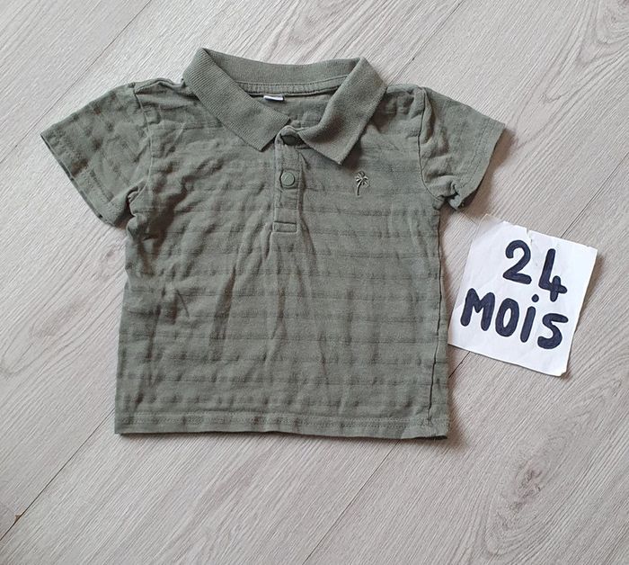 Maillot t-shirt polo manches courtes 86cm
