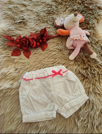 Short blanc kiabi 6 mois