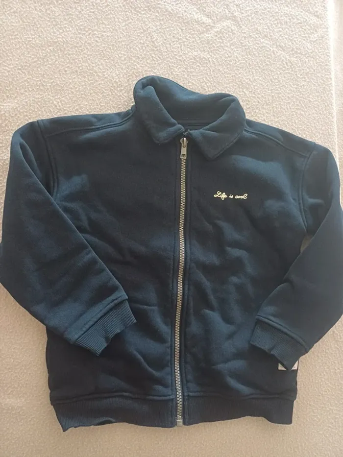 Superbe veste zippée 4 ans garçon