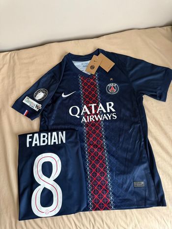 Maillot PSG 2025/2026 Fabian Ruiz Badge UEFA Taille M